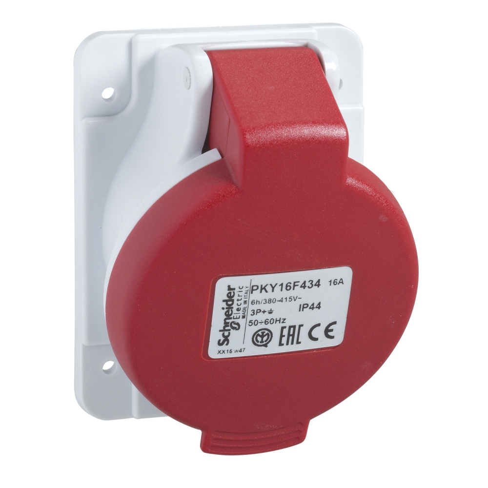 GNIAZDO 16A 3P-N-E 380-415V IP44 50-60HZ - PKY16F435 - SCHNEIDER ELECTRIC