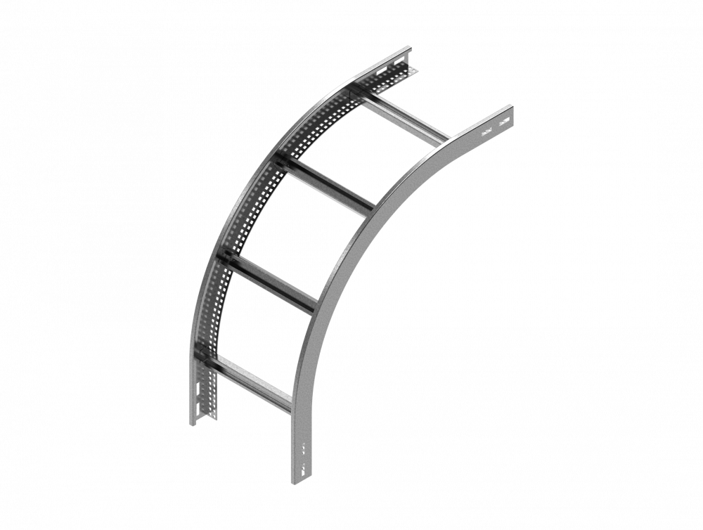 Łuk pionowy zewnętrzny Drabinki LPDZC200H60N 2.0 mm - 469120 - BAKS