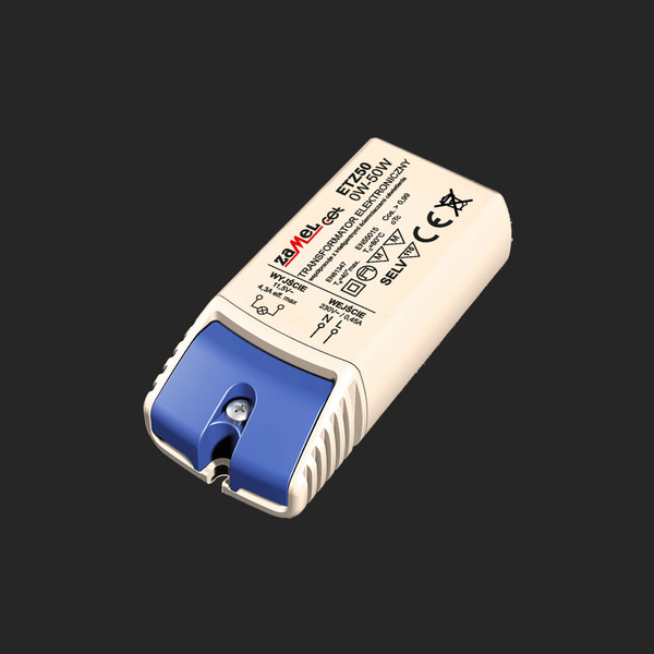 TRANSFORMATOR ELEKTRONICZNY ETZ50 230/11,5V 0-50W - LDX10000041 - ZAMEL
