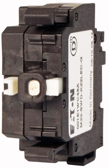 ELEMENT FUNKCYJNY STYKI 2NC 2NO DIODA BIAŁA MOCOWANIE CZOŁOWE SMARTWIRE-DT M22-SWD-K22LED-W - 115978 - EATON