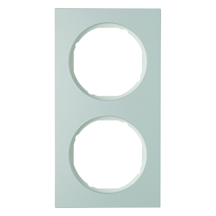 RAMKA PODWÓJNA ALUMINIUM/BIAŁY R.3 - 10122274 - HAGER