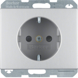 GNIAZDO SCHUKO ALU K.5 - 41357003 - HAGER