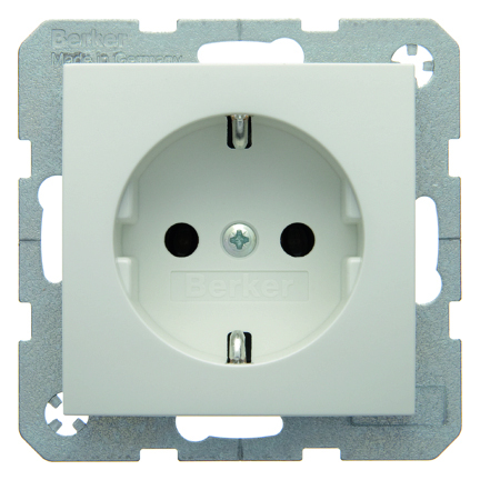 GNIAZDO SCHUKO BIAŁY POŁYSK S.1/B.3/B.7 - 41438989 - HAGER