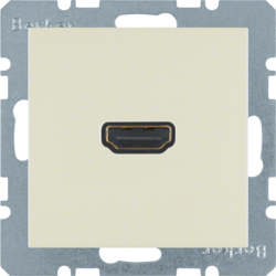 GNIAZDO HDMI Z PRZYŁĄCZEM 90° KREMOWY POŁYSK S.1 - 3315438982 - HAGER