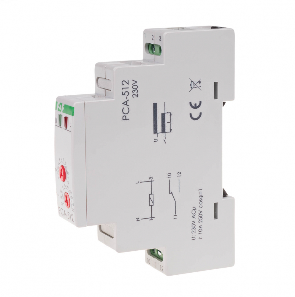 Przekaźnik czasowy awersyjny, styki: 1NO/NC 230V - PCA-512 - F&F