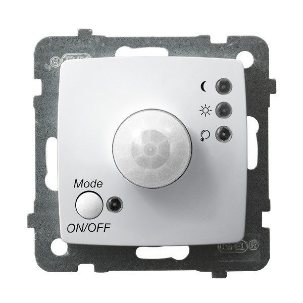 ELEKTRONICZNY CZUJNIK RUCHU BEZ RAMKI BIAŁY KARO - ŁP-16S/m/00 - OSPEL