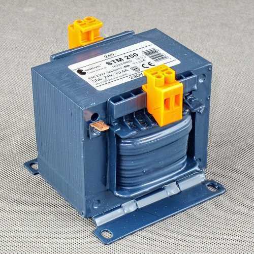 TRANSFORMATOR JEDNFAZOWY SEPARACYJNY EI IP00 STM 500VA 230/24V - 16224-9893 - BREVE