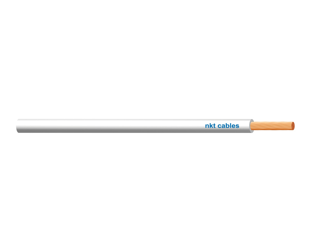 PRZEWÓD INSTALACYJNY LGY 1 750V BIAŁY H07V-K - 7-260-01 - KABLE I PRZEWODY