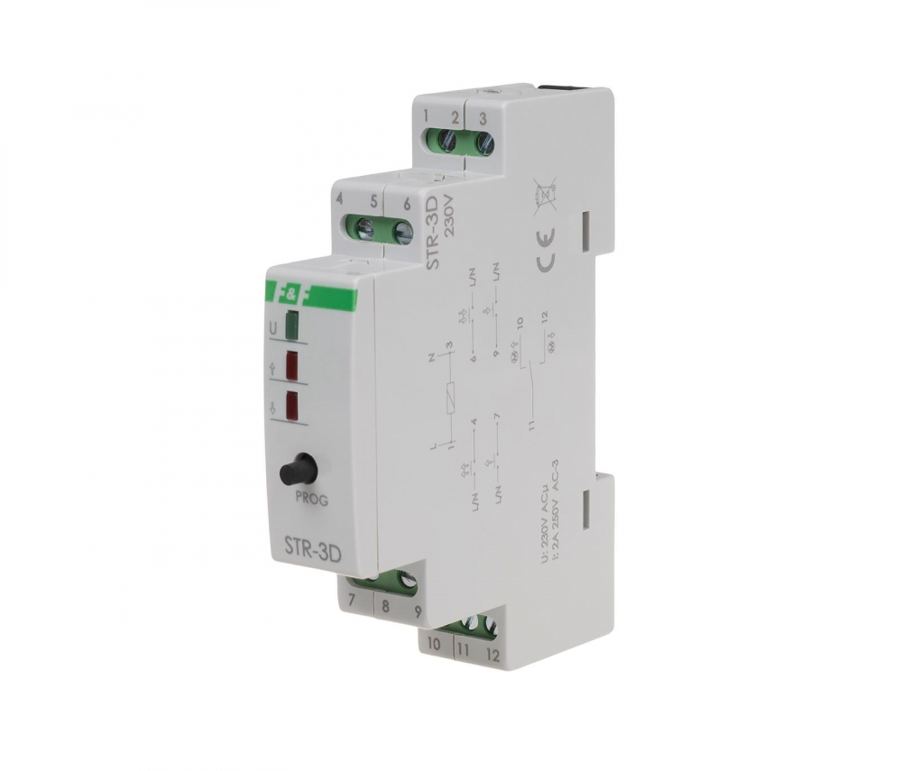 Sterownik rolet do silników AC 100÷265V AC - STR-3D - F&F