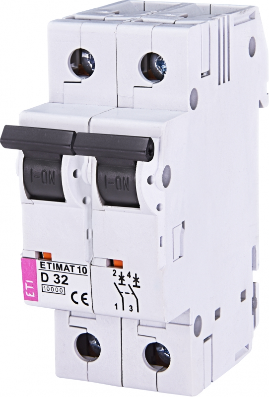 WYŁĄCZNIK NADPRĄDOWY ETIMAT 10 2P D32 - 002153719 - ETI