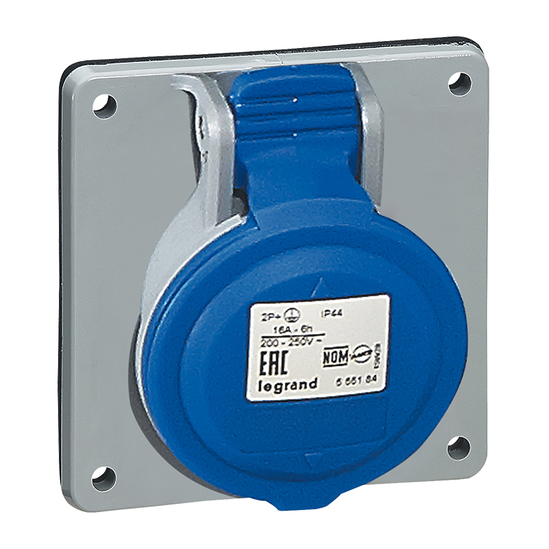 GNIAZDO TABLICOWE 32A 2P+Z 230V IP44 P17 TEMPRA PRO - 555284 - LEGRAND