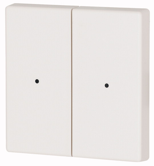 KLAWISZ PODWÓJNY BIAŁY Z OTWOREM NA LED - 55X55MM CWIZ-02/01-LED - 126058 - EATON