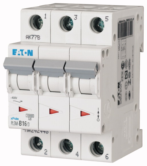 WYŁĄCZNIK NADPRĄDOWY 3-POLOWY PLSM-C16/3-MW - 242474 - EATON