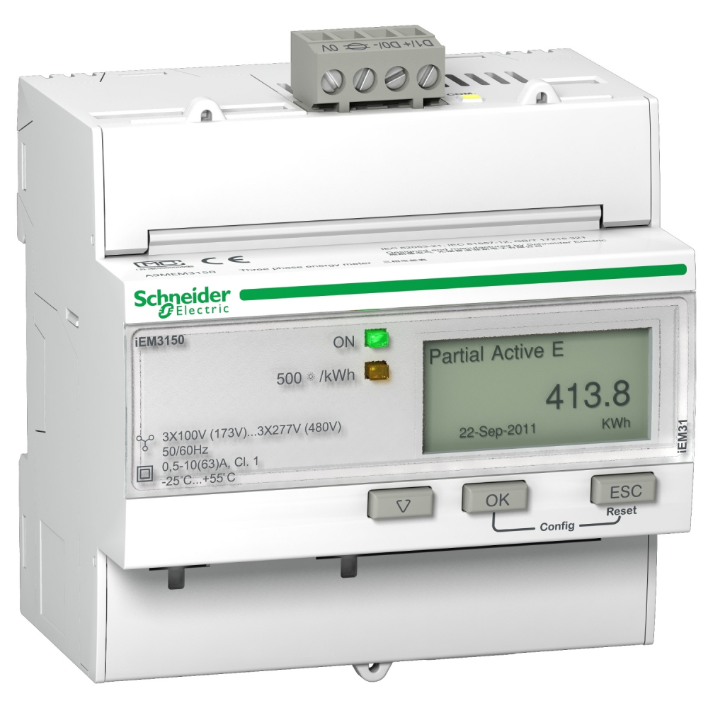 LICZNIK KWH IEM3150 - 63A MODBUS. - A9MEM3150 - SCHNEIDER ELECTRIC