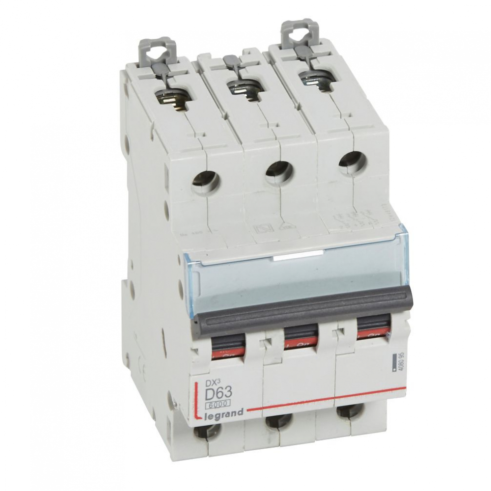WYŁĄCZNIK NADPRĄDOWY D 63A 3 POLOWY CHARAKTERYSTYKA D SERII DX3 S 303 - 408095 - LEGRAND