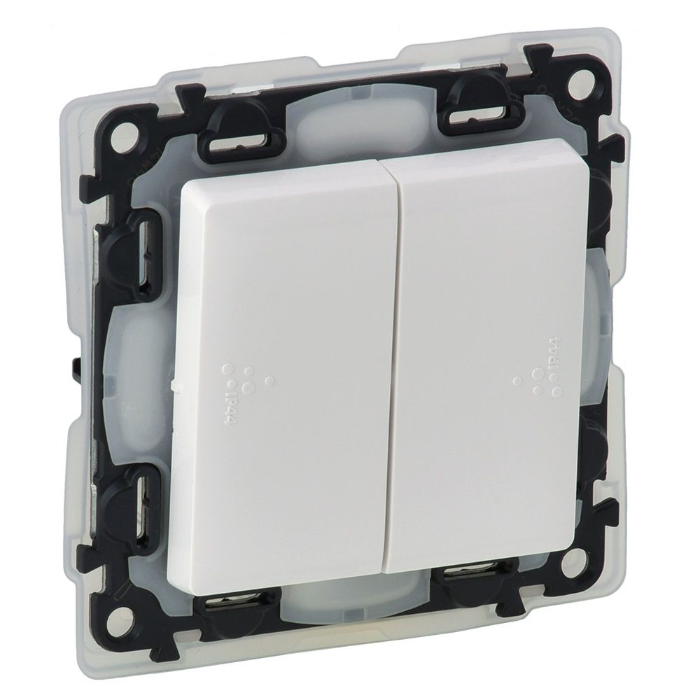 ŁĄCZNIK ŚWIECZNIKOWY ZACISKI AUTOMATYCZNE 10AX 250V IP44 VALENA LIFE - 752155 - LEGRAND