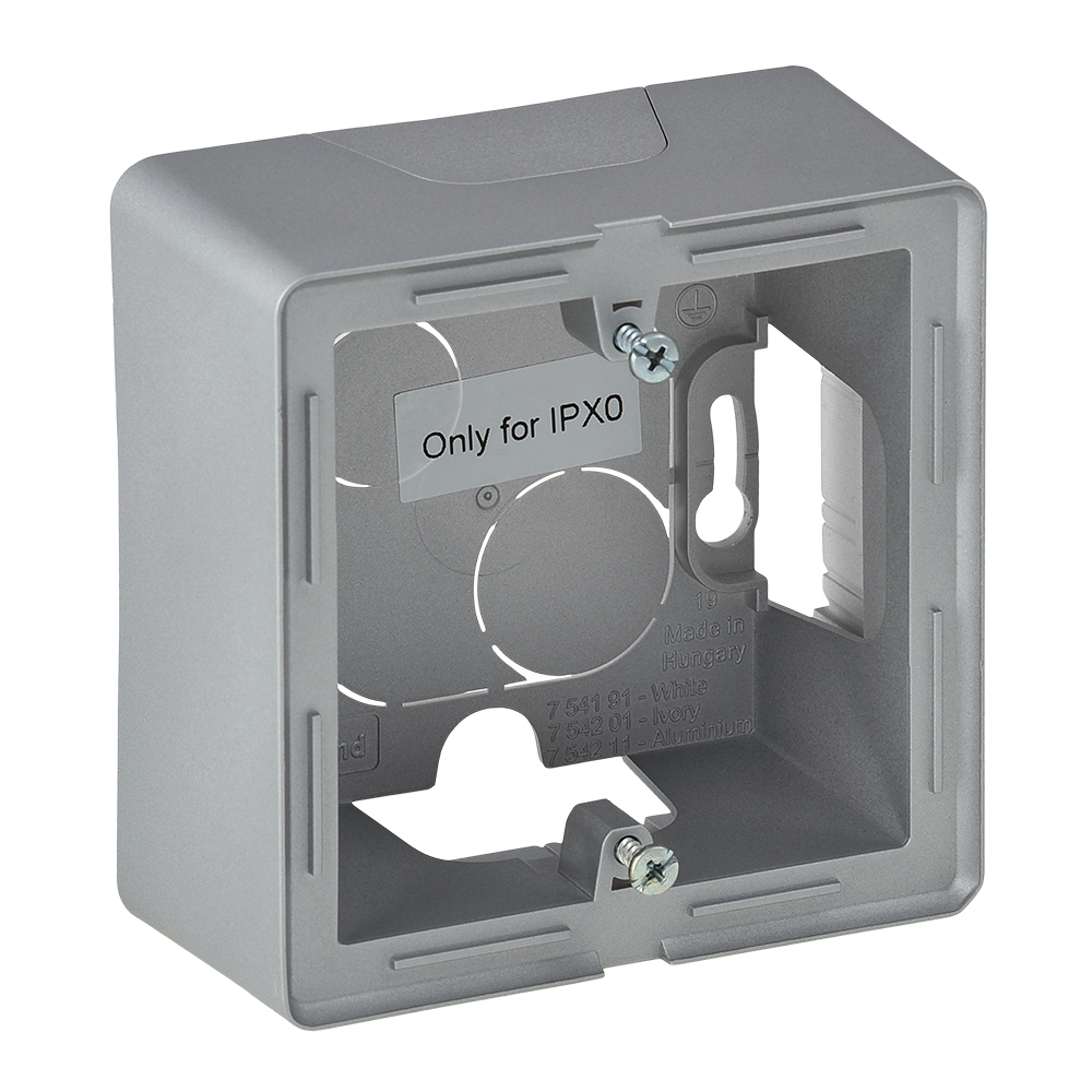 PUSZKA POJEDYNCZA NATYNKOWA ALUMINIUM VALENA LIFE - 754211 - LEGRAND
