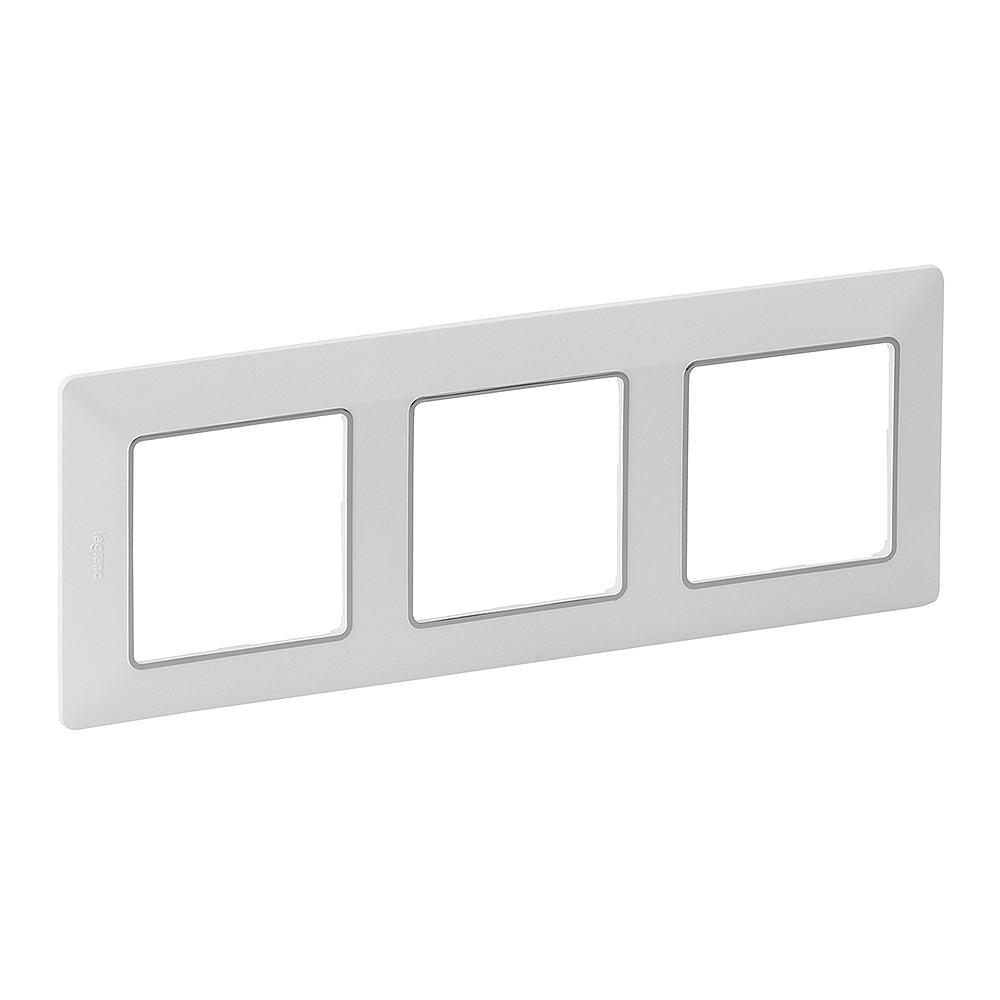 RAMKA POTRÓJNA BIAŁA/CHROM VALENA LIFE - 754033 - LEGRAND