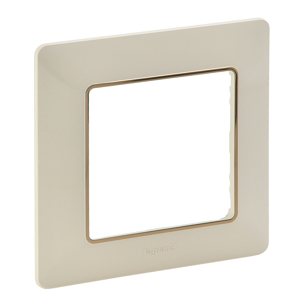 RAMKA POJEDYNCZA KREMOWA/ZŁOTA VALENA LIFE - 754061 - LEGRAND