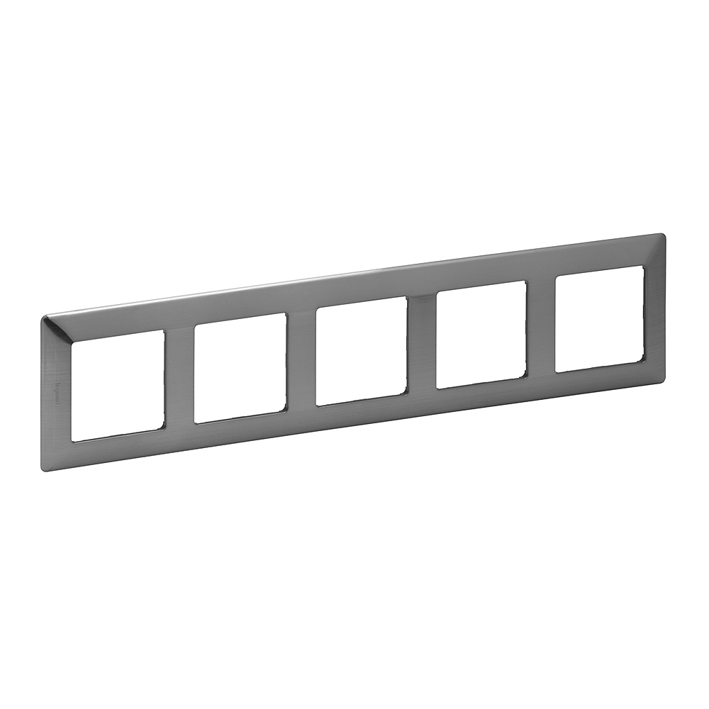 RAMKA PIĘCIOKROTNA STALOWY VALENA LIFE - 754155 - LEGRAND