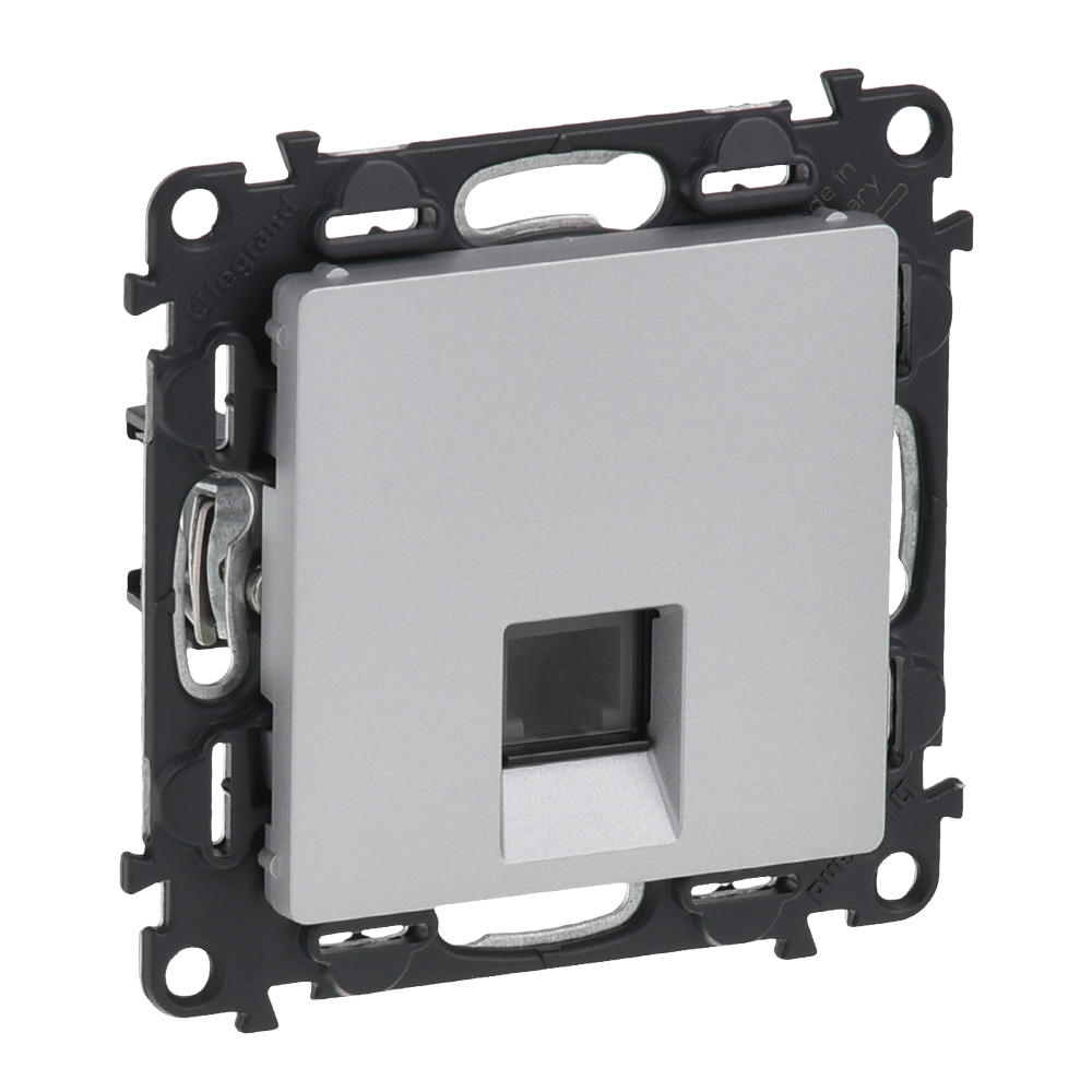 GNIAZDO 1 X RJ 13 ALUMINIUM VALENA LIFE - 753338 - LEGRAND