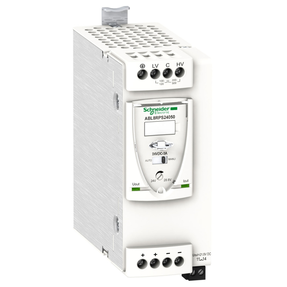 ZASILACZ 1~(100-120/200-500)VAC,24VDC,5A. - ABL8RPS24050 - SCHNEIDER ELECTRIC