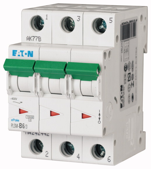 WYŁĄCZNIK NADPRĄDOWY 3-POLOWY PLSM-B6/3-MW - 242442 - EATON