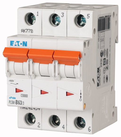 WYŁĄCZNIK NADPRĄDOWY 3-POLOWY PLSM-C63/3-MW - 242480 - EATON