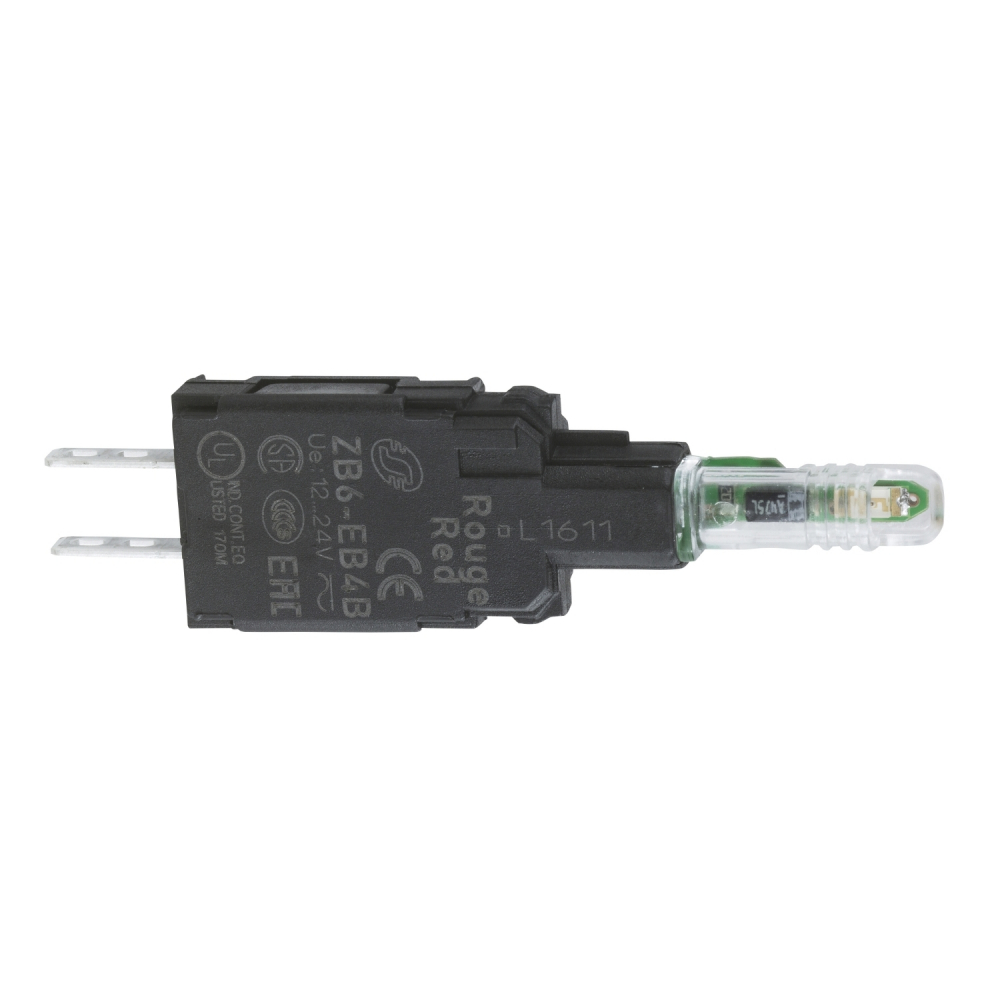 KORPUS PRZYCISKU Z ELEMENTEM ŚWIETLNYM 12…24V LED STANDARDOWY FASTON BIAŁY - ZB6EB1B - SCHNEIDER ELECTRIC