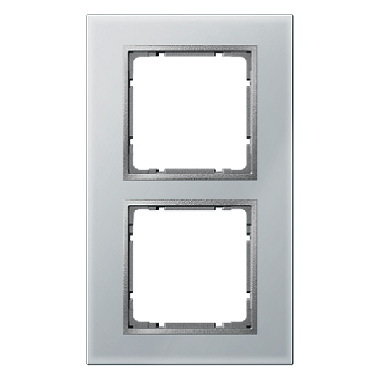 RAMKA PODWÓJNA SZKLANA ALUMINIOWY B.7 - 10126414 - HAGER