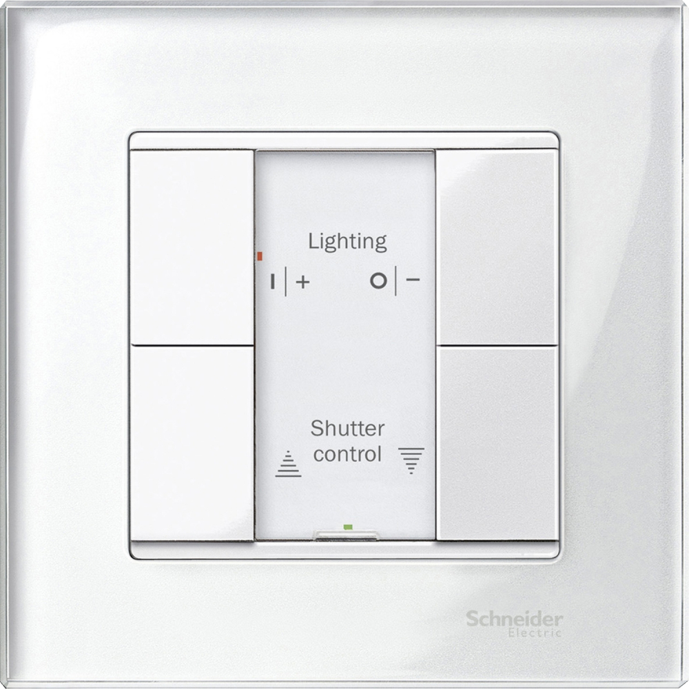 PRZYCISK PODWÓJNY PLUS BIAŁY POŁYSK SYSTEM M KNX - MTN617219 - SCHNEIDER ELECTRIC