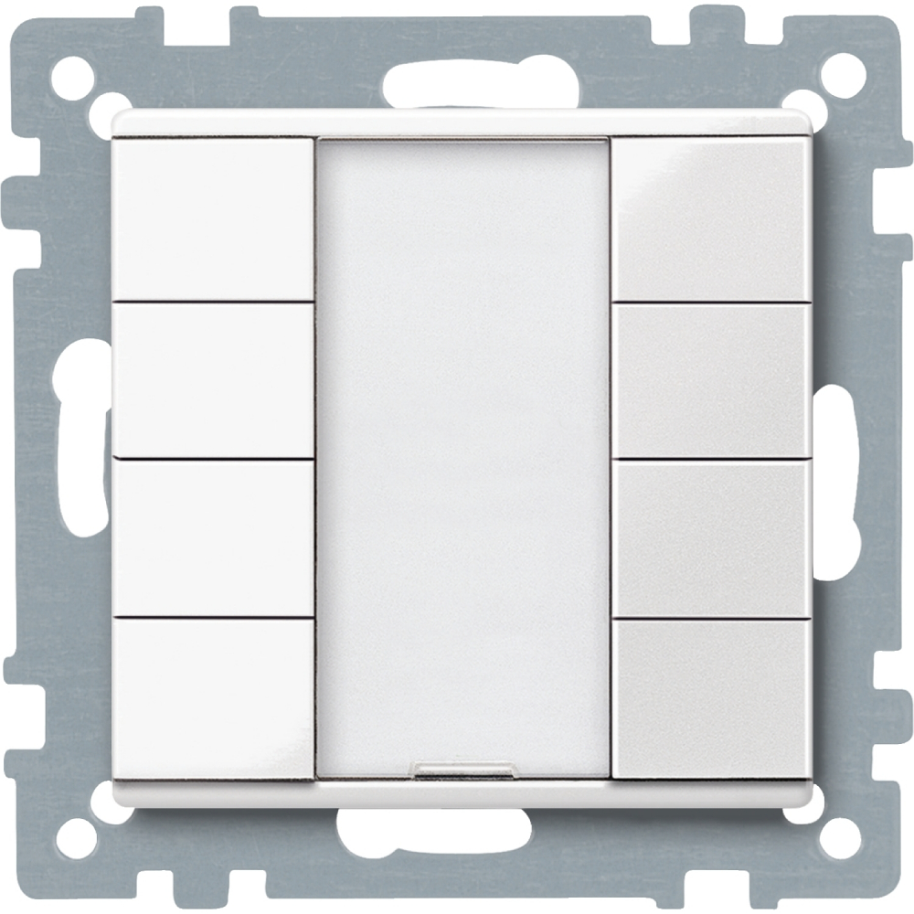 PRZYCISK POCZWÓRNY PLUS BIAŁY POŁYSK SYSTEM M KNX - MTN617419 - SCHNEIDER ELECTRIC