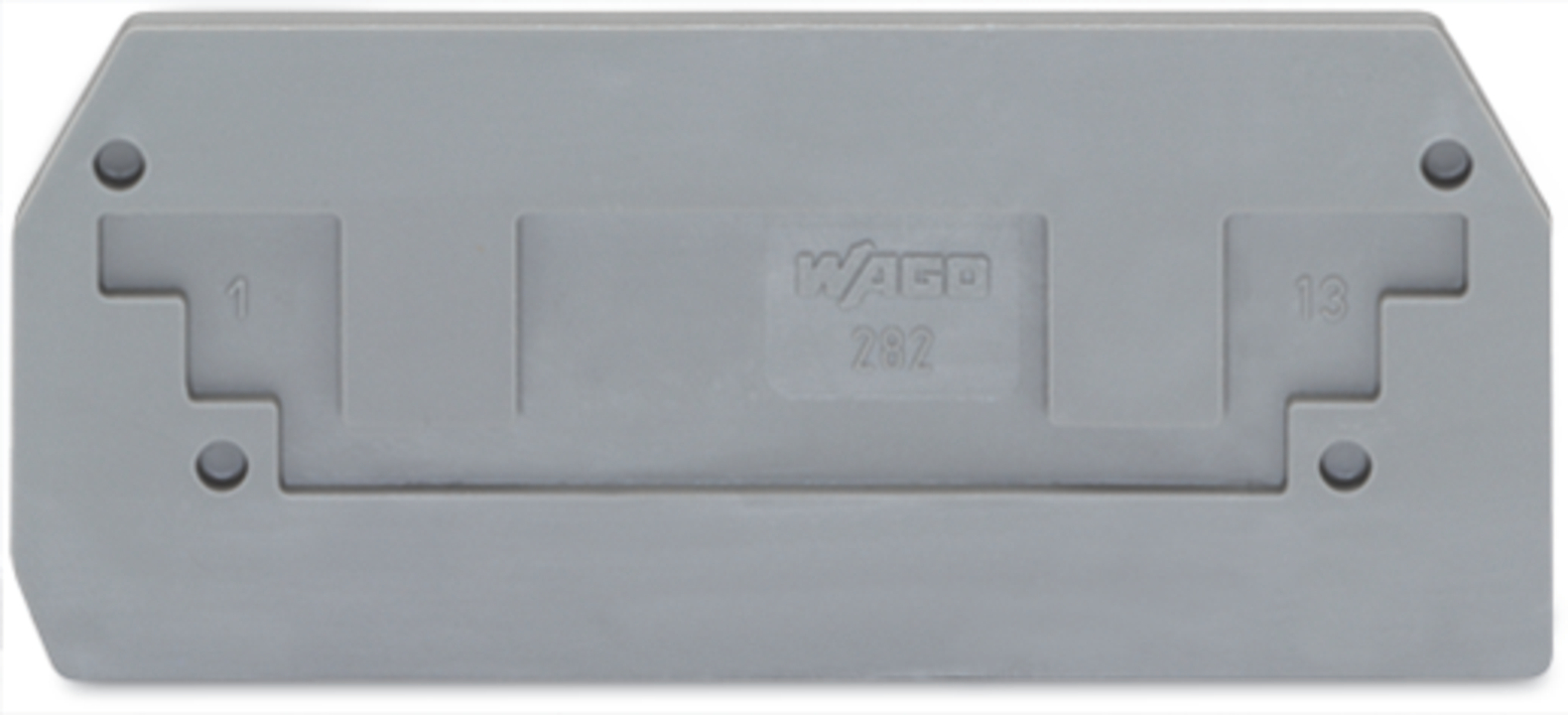 ŚCIANKA KOŃCOWA SZARA. - 282-325 - WAGO