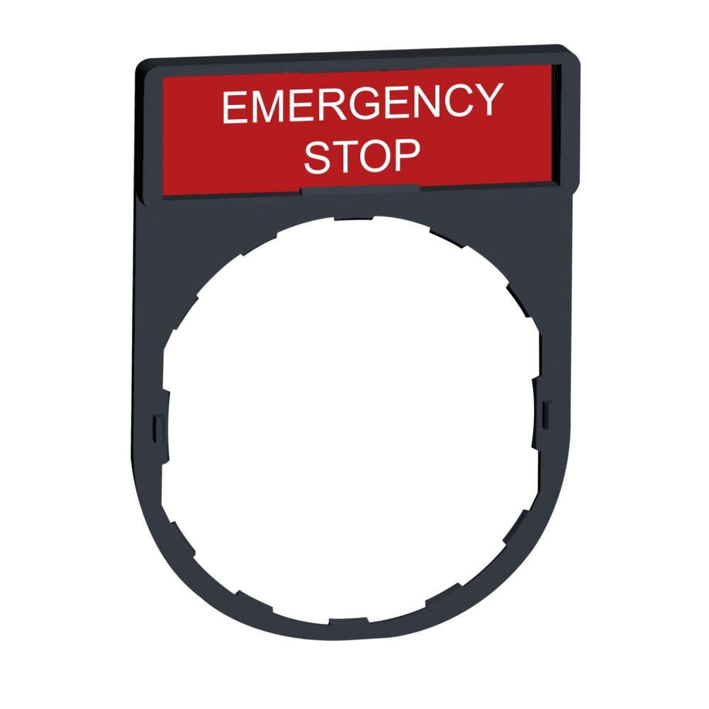 RAMKA DO ETYKIET 8X27MM "EMERGENCY STOP" - ZBY2330 - SCHNEIDER ELECTRIC