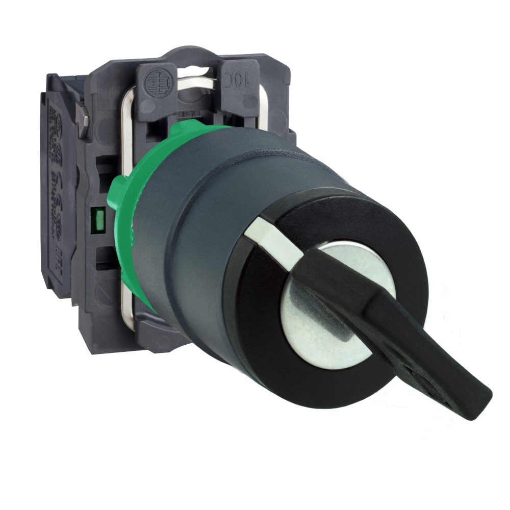 PRZEŁĄCZNIK 2POZYCJE CZARNE KLUCZ 455 PLASTIKOWY POWRÓT Z PRAWEJ DO LEWEJ (LEWO) - XB5AG61 - SCHNEIDER ELECTRIC