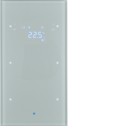 SENSOR PODWÓJNY Z RTR SZKŁO ALU TS SENSOR KNX - 75642034 - HAGER