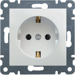 GNIAZDO SCHUKO BIAŁY LUMINA 2 - WL1050 - HAGER