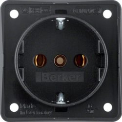 GNIAZDO SCHUKO MECHANIZM CZARNY MAT INTEGRO FLOW - 9418505 - HAGER