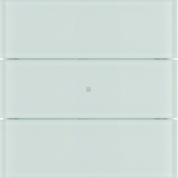 PRZYCISK POTRÓJNY STANDARD SZKŁO BIAŁE B.IQ - 75163090 - HAGER