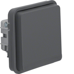 GNIAZDO SCHUKO POJEDYNCZE Z UZIEMIENIEM IP55 SZARY W.1 - 47063515 - HAGER