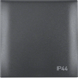 RAMKA Z POKRYWĄ Z NADRUKIEM "IP44" ANTRACYT MAT INTEGRO FLOW - 918282595 - HAGER