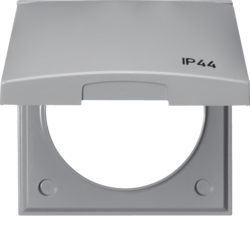 RAMKA Z POKRYWĄ Z NADRUKIEM "IP44" SZARY POŁYSK INTEGRO FLOW - 918282597 - HAGER