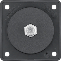 GNIAZDO PRZYŁĄCZENIOWE ANTENY SATELITARNEJ MECHANIZM CZARNY MAT INTEGRO FLOW - 9451905 - HAGER