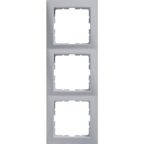 RAMKA POTRÓJNA ALUMINIUM MAT LAKIEROWANY B.KWADRAT - 5310138994 - HAGER