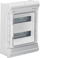 ROZDZIELNICA N/T IP65 ODPORNA NA UV BEZ PRZETŁOCZEŃ 2R/24M (2X12) VECTOR OUTDOOR - VE212SN - HAGER