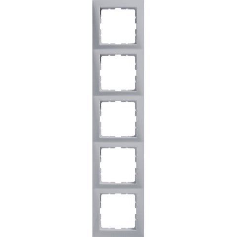 RAMKA PIĘCIOKROTNA ALUMINIUM MAT LAKIEROWANY B.KWADRAT - 5310158994 - HAGER