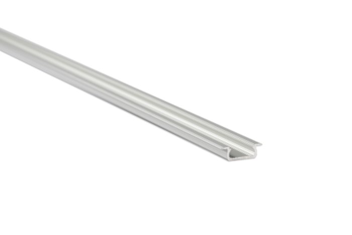 PROFIL ALUMINIOWY PODTYNKOWY PTB DO TAŚM LED DŁUGOŚĆ 202CM SZEROKOŚĆ 2,1CM PŁYTKI SREBRNY ANODOWANY PL-PTB-202-SA - PC013685 - POLTRONIC