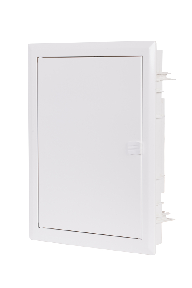 SZAFA MULTIMEDIALNA PODTYNKOWA TWORZYWO FIBERPT 38 355x442x90 DRZWI METAL ZATRZASK - FIBERPT 38 - SABAJ