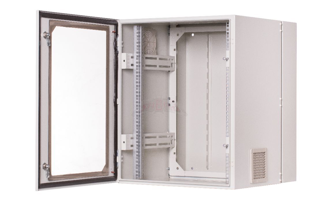 SZAFA WISZĄCA DWUDZIELNA 19" 15U, 600X400 IP 54, ŚCIANY BOCZNE PEŁNE, DRZWI Z SZYBĄ, ZEWNĘTRZNA - SWKD19-15U-40-DS-Z - SABAJ