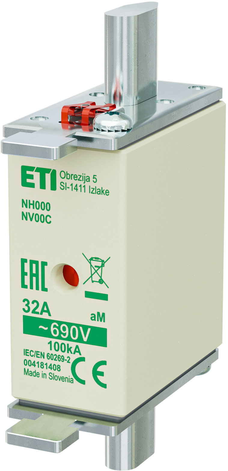 WKŁADKA TOPIKOWA NH - SILNIKOWA / KOMBI NH000 AM 32A/690V - 004181408 - ETI